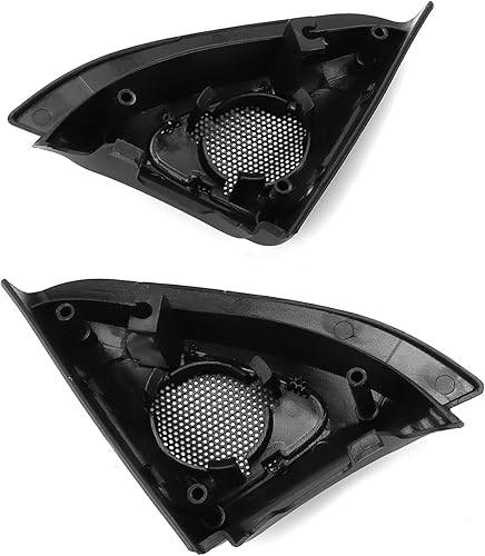 Miniatura 9 de Fydun 1 par de cubierta de altavoz de la puerta del coche de audio tweeter ajuste negro altavoz decoración reemplazo para 2003-2006