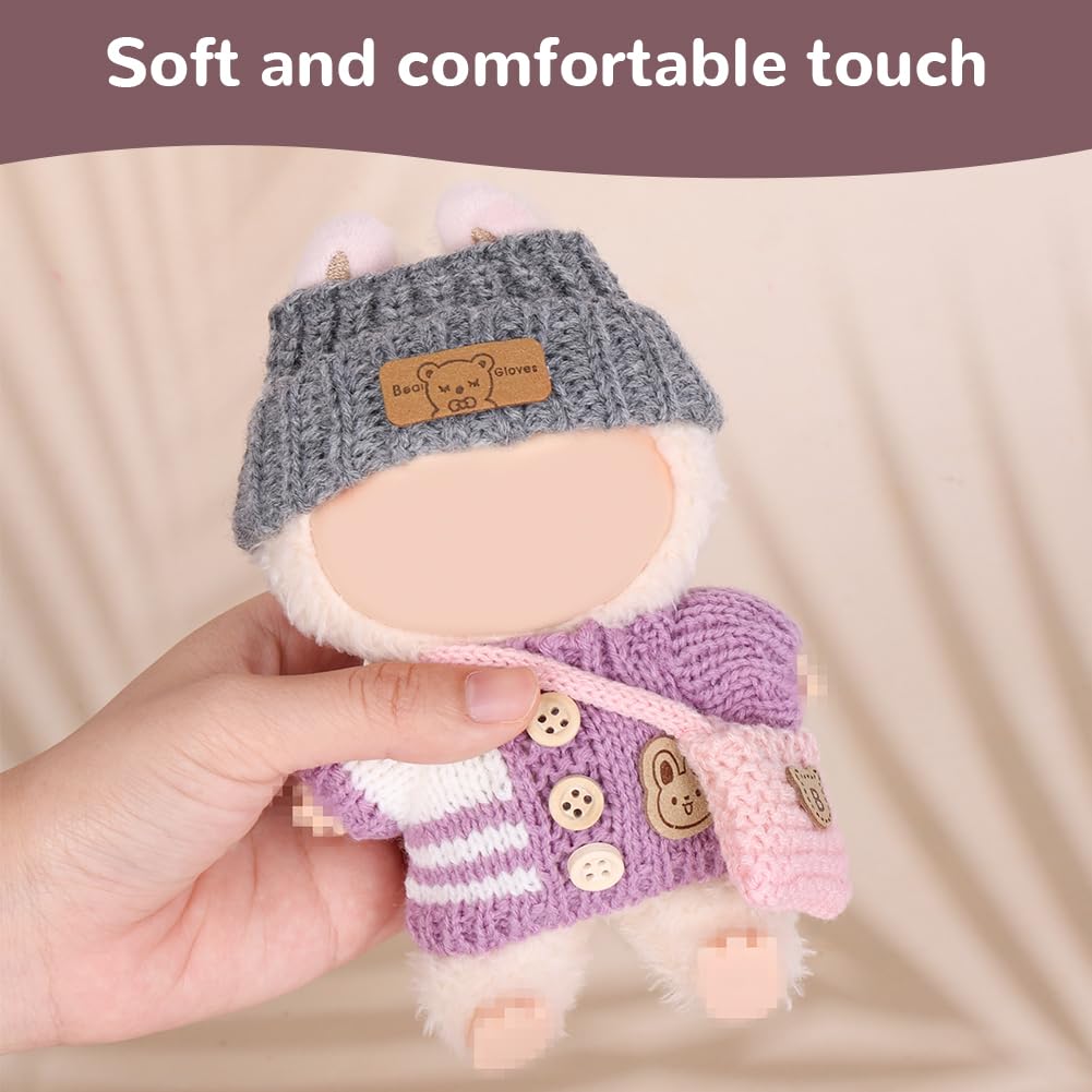 Vestiti per bambole di peluche da 17 cm, elegante e chic, set