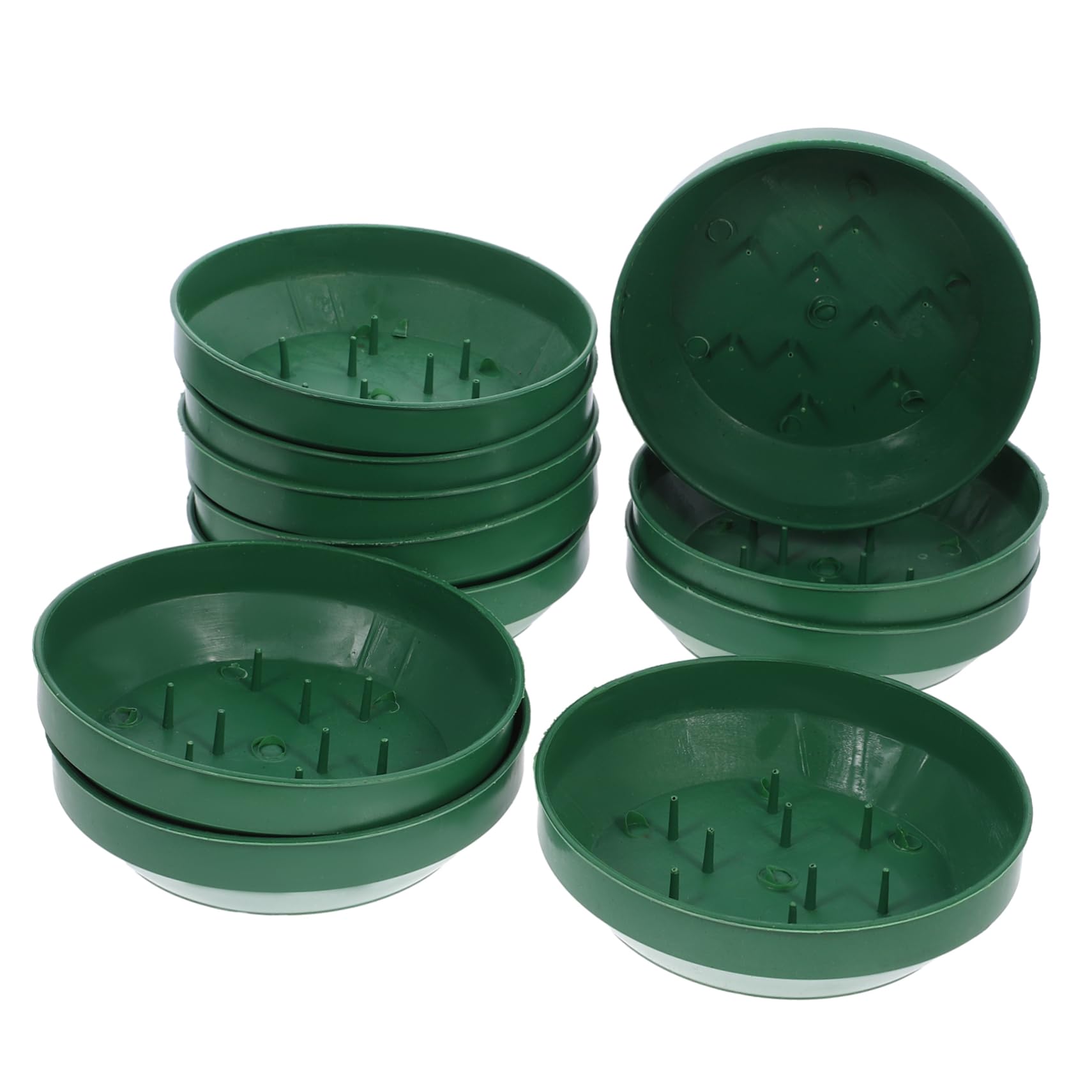 Levemolo 10pcs Mud Fixing Plate Foam Tray Floral Foam Trays for Arrangements Arrangement Tray Mud Holder Foam Trays Floral Foam Tray Floral Tray Plastic