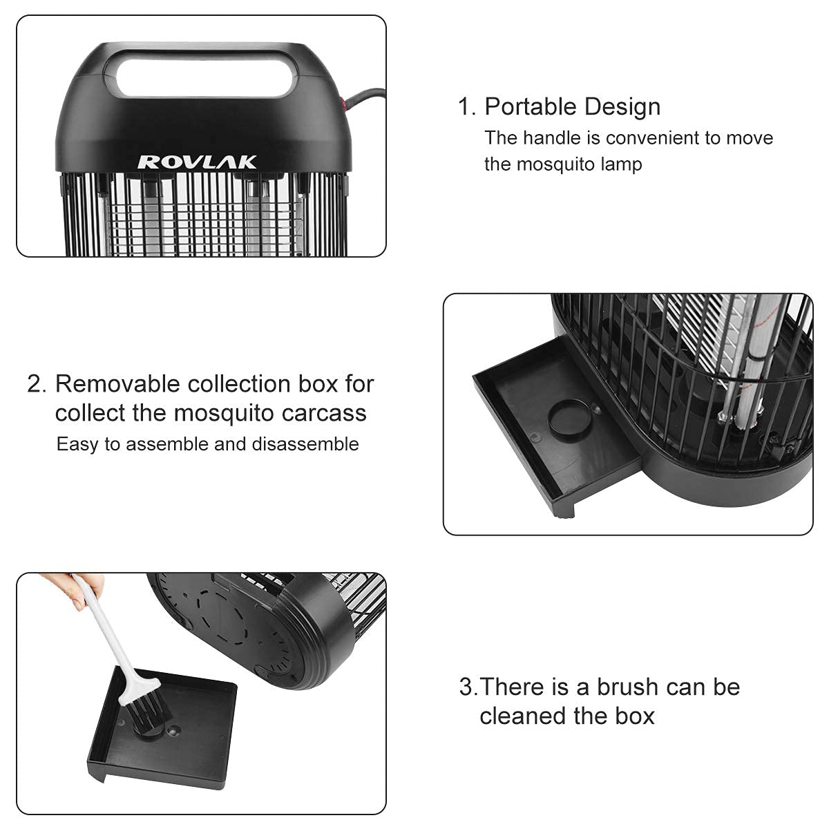 Lámpara Antimosquitos Electrico Mata Mosquitos Interior Enchufe con 14 Vatios LED Luz UV Repelente Mosquitos Lampara Exterior Atrapa Moscas para Cocina, Sala de Estar, Cuarto de Niños, Jardin