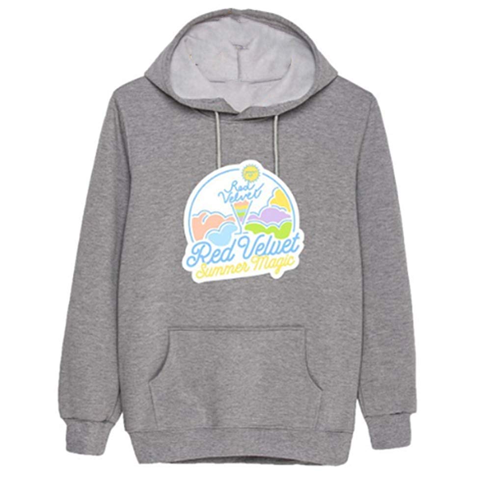 Kpop Red Velvet Hoodie Sweatshirt Pullover for Men Women Summer Magic Casual Warm Outwear Full Color