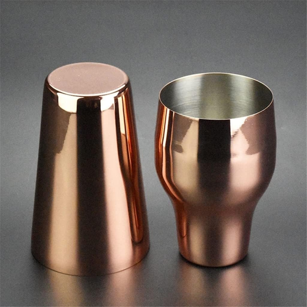 Cocktail Zubehör Set Cocktail-Shaker aus Edelstahl, zweiteilig, für Bar, Wein, Getränke, Mixer, Bar, Party, Barkeeper-Werkzeug Für Barzubehör Werkzeug(Gold)