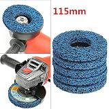 Shoze 5x115mm 4.5" Poly Strip Wheel Discs Paint Rust Remover Abrasive Angle Grin...