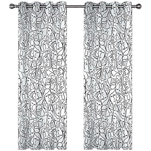 Michance 3D Digital Printing Curtain Effective Blackout Curtain Suitable Cover