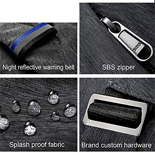 Wishliker Crossbody Sling Bag Schoudertas, anti-diefstal, borstzak, multi-pocket-rugzak voor heren en dames - Image 5