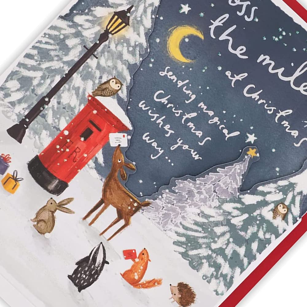 VESTIAMO CASA GRAN NATALE - Cassetta Postale Natalizia con Effetto Neve, Musica e Luci LED