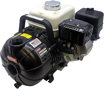 Pacer Pumps 200 GPM "S" Series SE2UL E5HCP, Self-Priming Multi-Purpose Water Transfer Pump with Honda GX Engine, 200 GPM