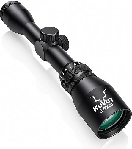 KuVut 3-9x40 Rifle Scope with Mounting Rings