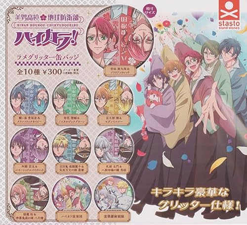 美男高校地球防衛部 ハイカラ！ラメグリッター缶バッジ 全10種セット
