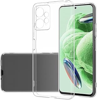 Ehr. Xiaomi Redmi Note 12 4G Uyumlu Kamera Korumalı Darbe Önleyici Ultra Slim TPU Şeffaf Silikon Kılıf (Şeffaf, Xiaomi R