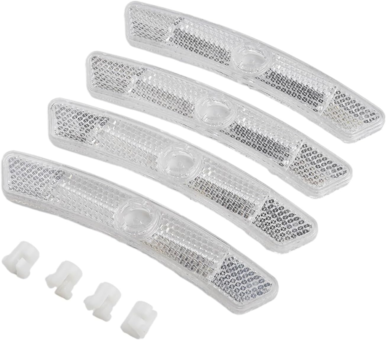 Bicycle Reflectors 24pcs Bike Spoke Reflector Mountain Steel Rim Reflectors Bicycle Parts Warn