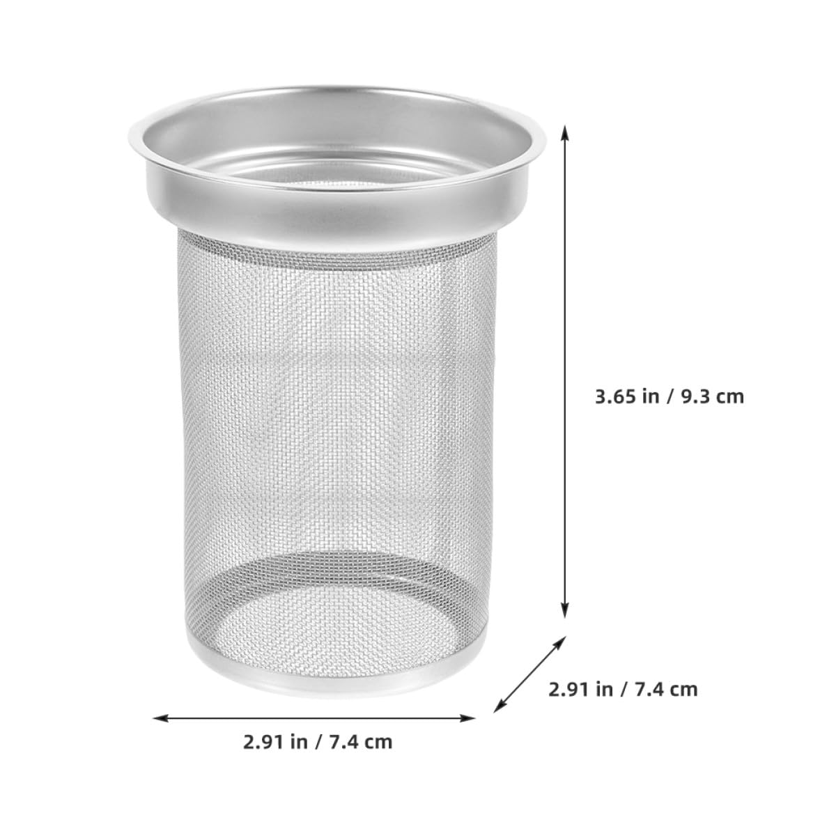 DOITOOL Filtre à Thé en Acier Inoxydable 7,4 X 6,7 Cm, Passoire Fine pour Théière, Infuseur à Thé en Vrac Réutilisable, Accessoire Cuisine pour Infusion Maison