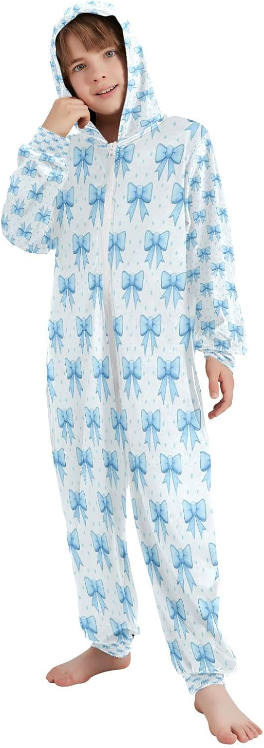 Caikeny Hooded Jumpsuits Green Palm Trees Colorful Dinos Boys' Pants Long Sleeve Jumpsuit Rompers