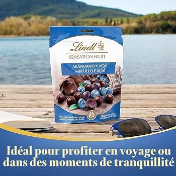 Lindt Sensation Fruit Arándano y Açai Snack of Chocolate - 4 Packs