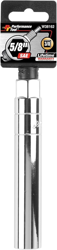 Performance Tool W38162 3/8-Inch Drive 5/8-Inch Extra Long Spark Plug Socket