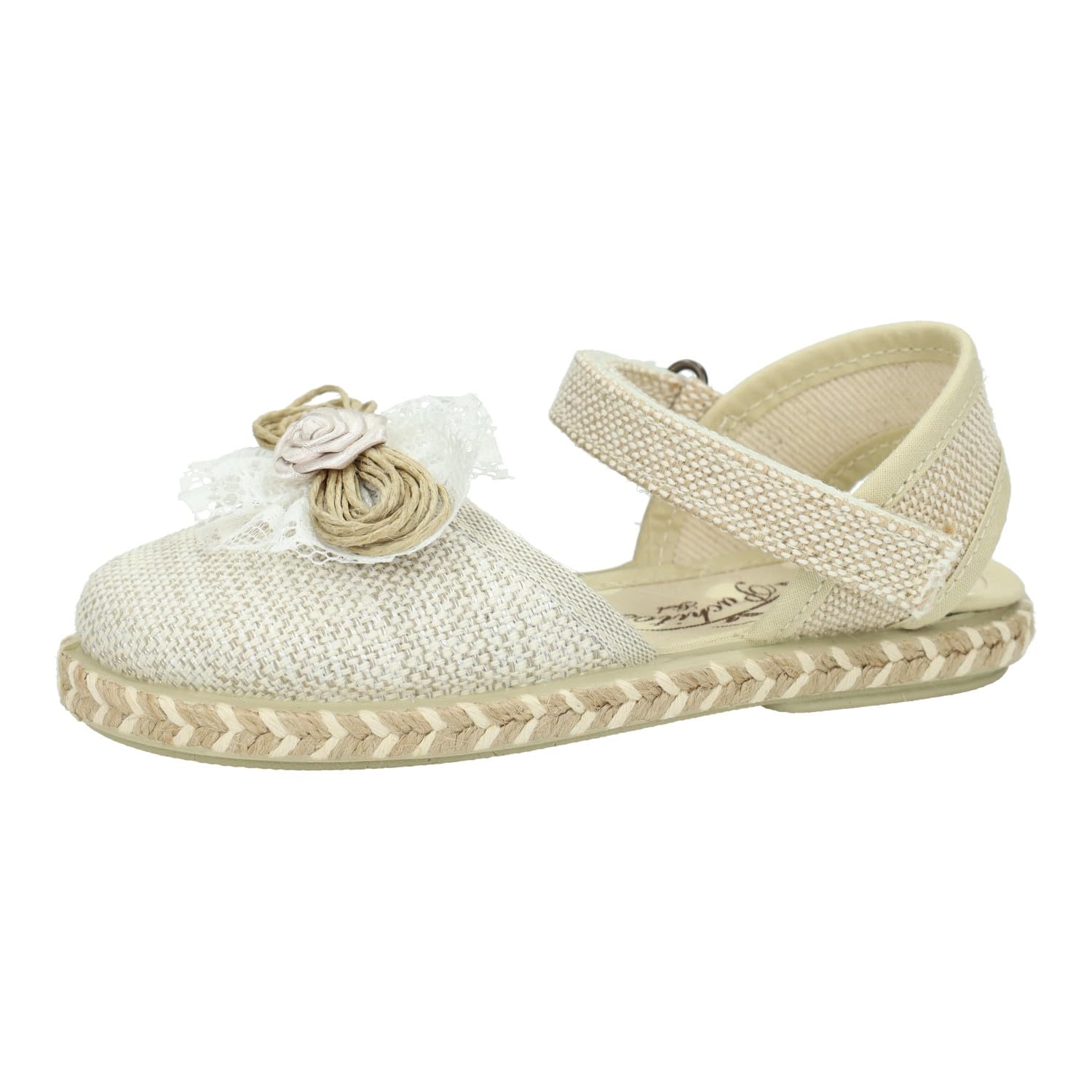 9910-31 Alpargatas para niñas, esparteñas Planas para niñas, Alpargatas para Verano, Hechas en España NIÑA Sandalias