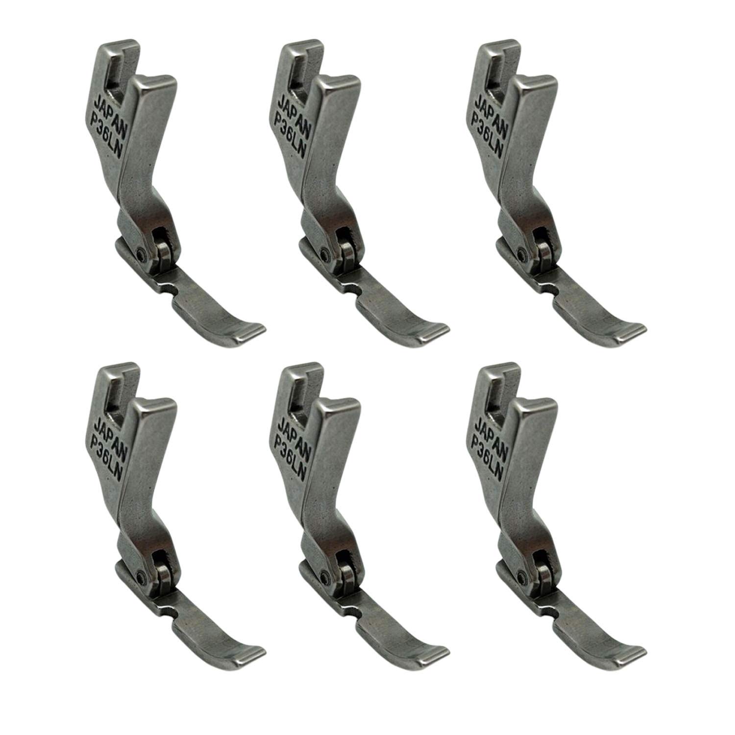 Aakriti Industrial Sewing Machines Standard Presser Foot for Brother, Singer, Juki, Janome, Toyoto, Riccar and Ideal for Machinist and Tailor (Set-Standard, Wrinkle, Zip Presser Foot, Pack of 6 PCS) — Amazon image 4