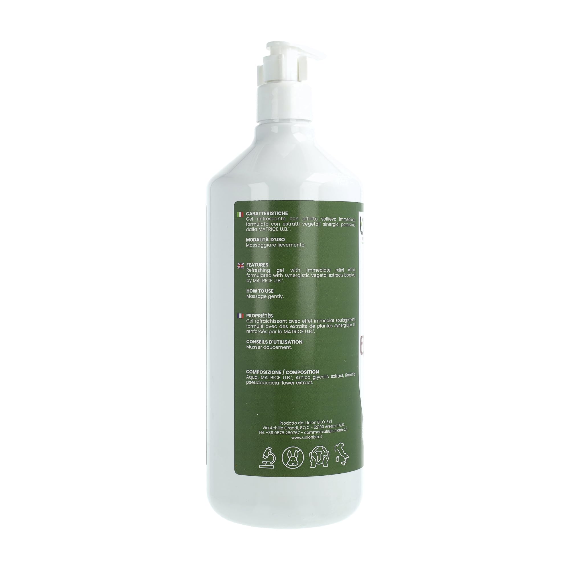 UNION B.I.O. SOLUZIONE NATURA Equitrauma Gel Arnica Montana per Cavalli e Uso Umano 1LT