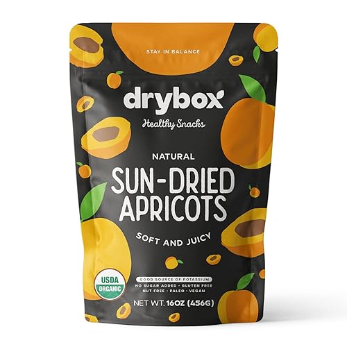 Miniatura 9 de Drybox Albaricoques turcos secos sin azúcar añadido, paquete de 3  Albaricoque seco para aperitivos, hornear y cocinar  Frutas secas mediterráneas