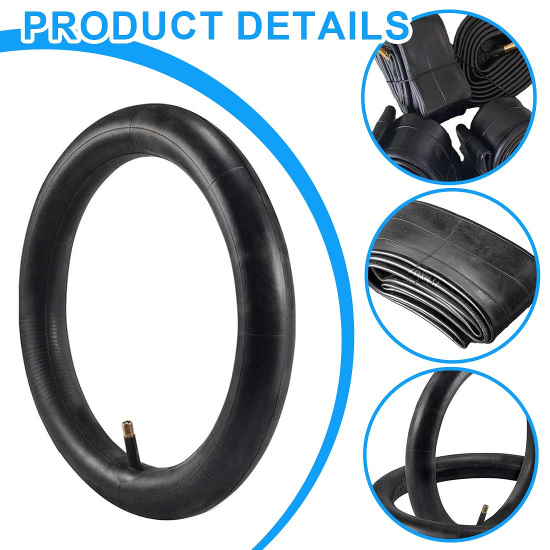 2 Pezzi Camera d'Aria 12 x 2.125,Camere d'Aria Rinforzata Per Bicicletta,12 Pollici Pneumatici Di Ricambio Per Passeggino,Tricicli,Biciclette Da Equilibrio e Biciclette Per Bambini