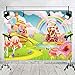 Qian Lollipop Backdrops Cartoon Candy Photo Rainbow Studio Props Booth Baby Birthday Party Photography Background Vinyl 5x3FT ly020