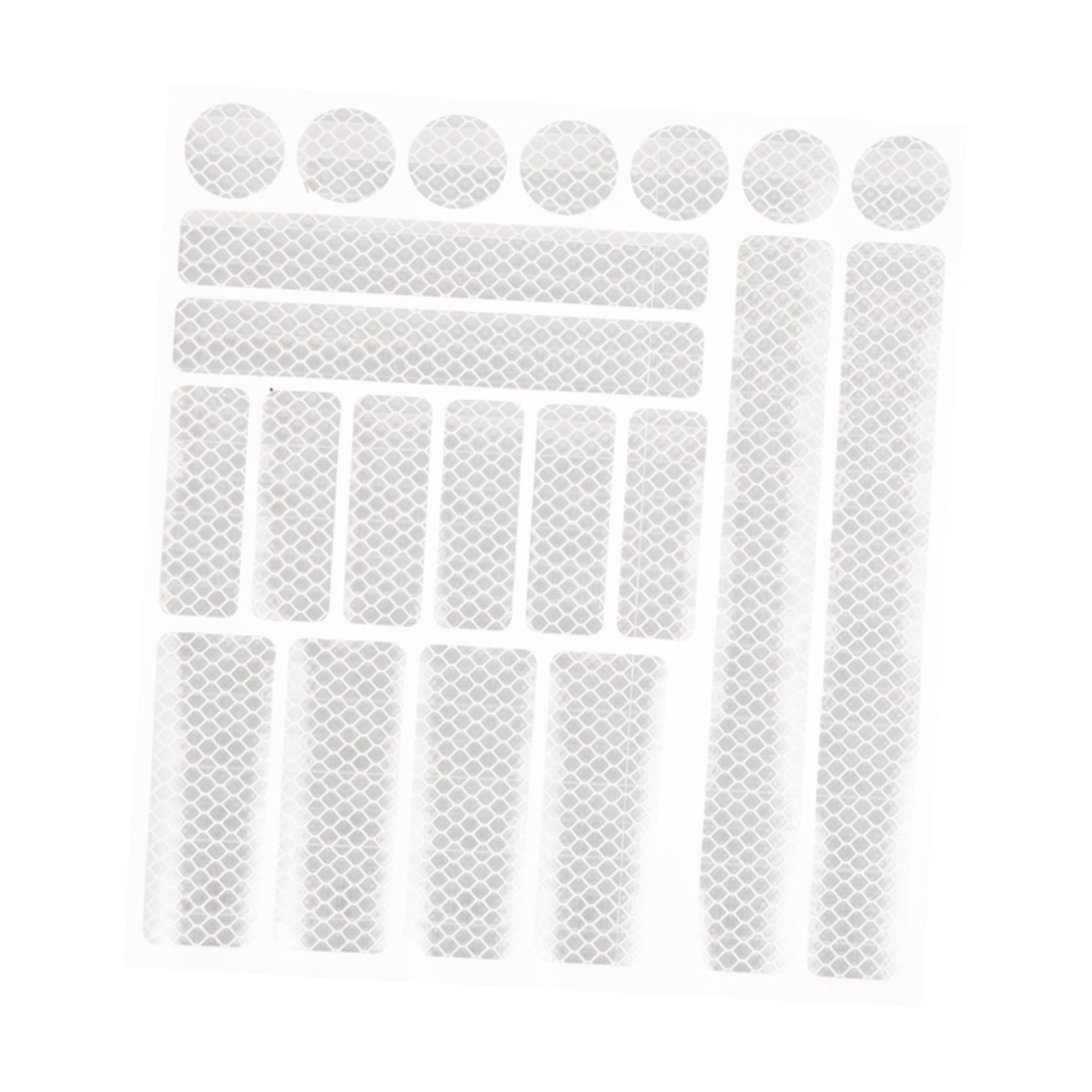 ifundom 1 Sheet Bicycles Warning Strips Reflective Stickers for Night Riding Self Adhesive Cycling Security Strip Durable Honeycomb Design Fluorescent Safety Decor for DIY Use