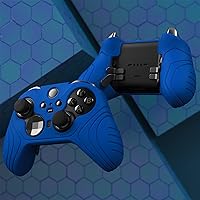 Vista 7 de playvital Samurai Edition Anti Slip Silicone Case Cover for Xbox Elite Wireless Controller Series 2 Core, Ergonomic Soft Rubber Skin Protector for