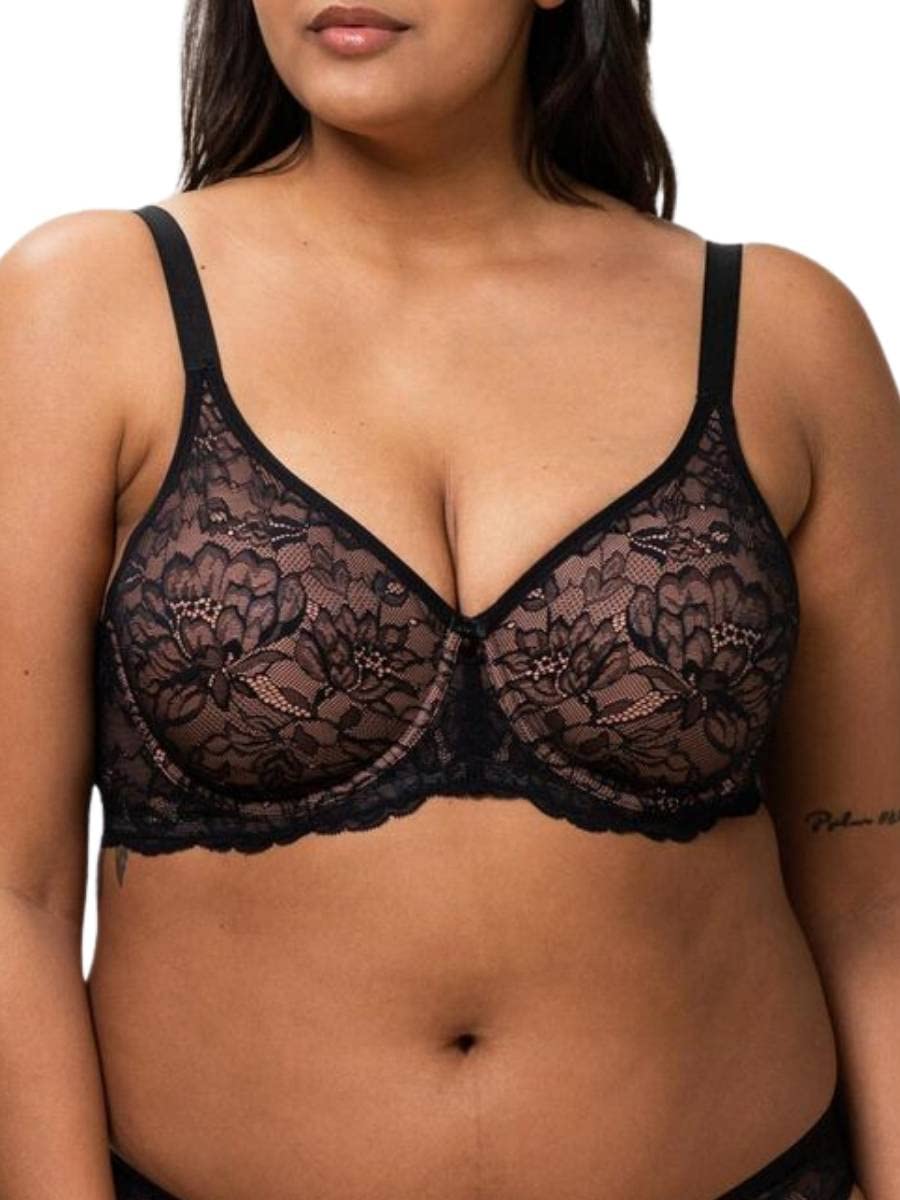 Triumph Women's Black Amourette Charm Minimiser 32B
