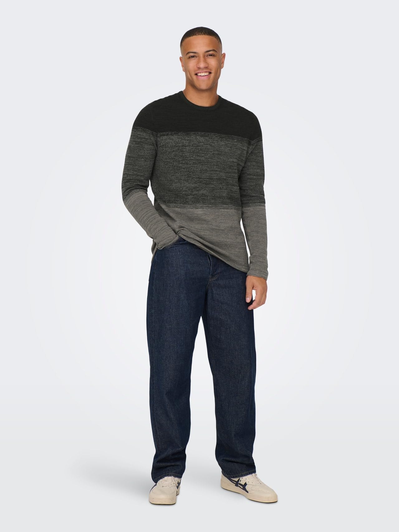 Only & Sons ONSPANTER REG 12 STRUC Crew Knit NOOS – Ansicht 5