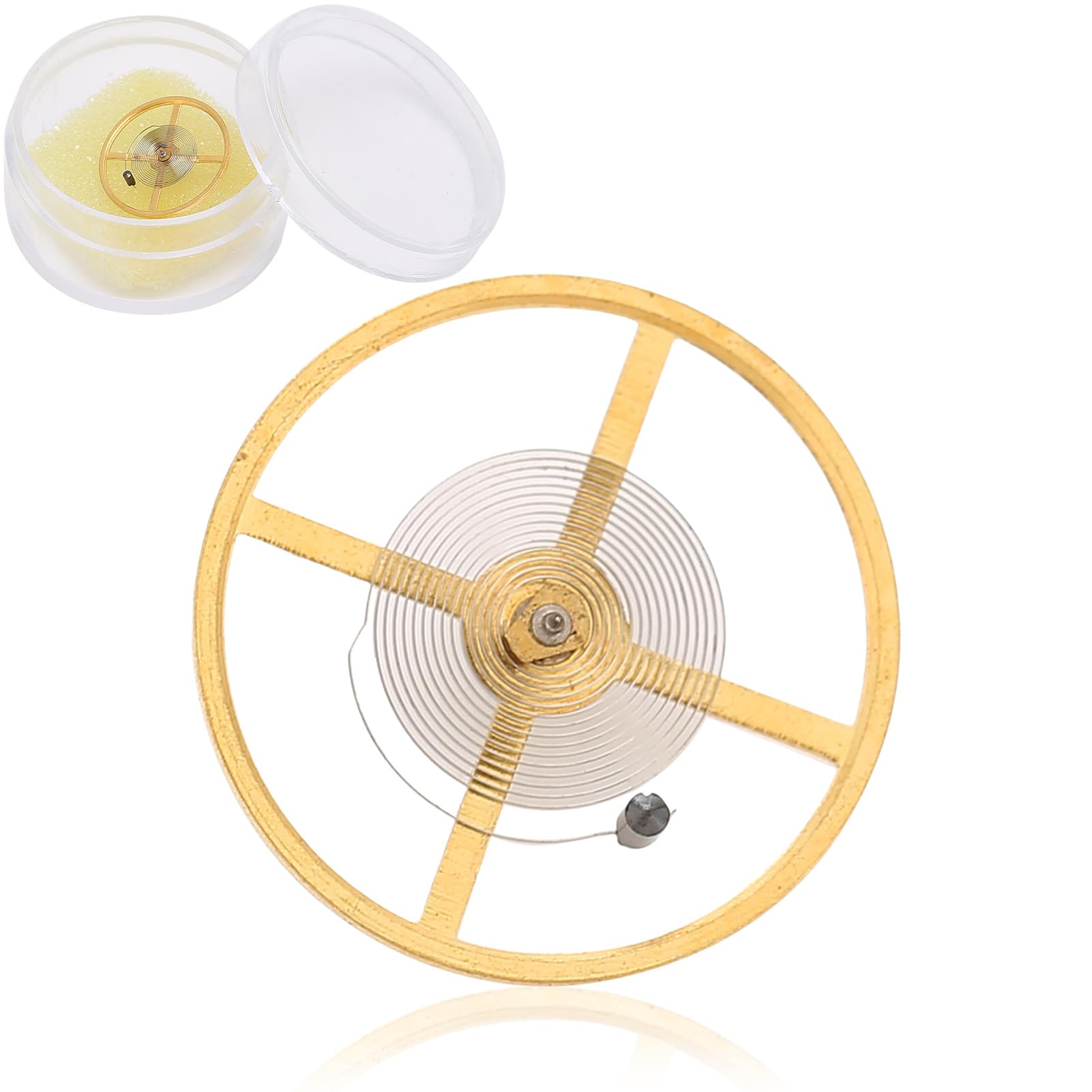 YUYTE Réf 721 Balancier de Montre, Ressort de Balancier de Montre, Pièce de Ressort Spiral pour Pièce de Réparation de Balancier de Montre de Mouvement ETA 2892