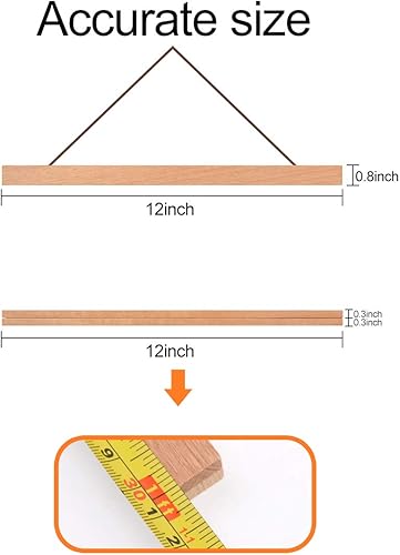 Miniatura 3 de RADEZON - Marco de póster, luz magnética, marco de madera colgante para foto, obra de arte, lienzo, impresión de arte para colgar en la pared