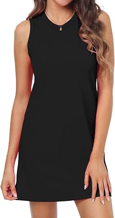 Hiverlay Women Tank Dress UPF 50+ Casual Sleeveless Lightweight Dress