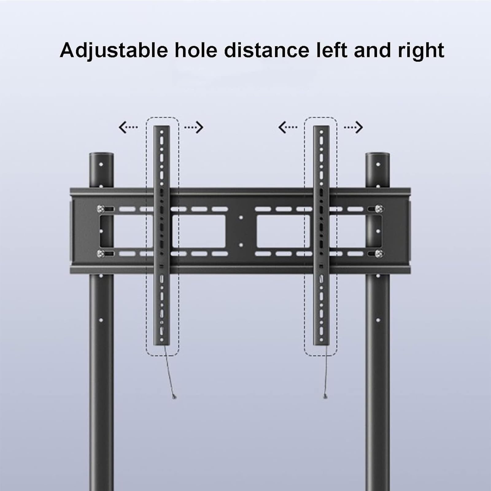 YCQYM Soporte de TV Ajustable para televisores de 55 a 100 Pulgadas: Montaje en Suelo, Ideal para Esquinas y dormitorios, Resistente, fácil de Montar, Estilo, solución de Entretenimiento en el hogar