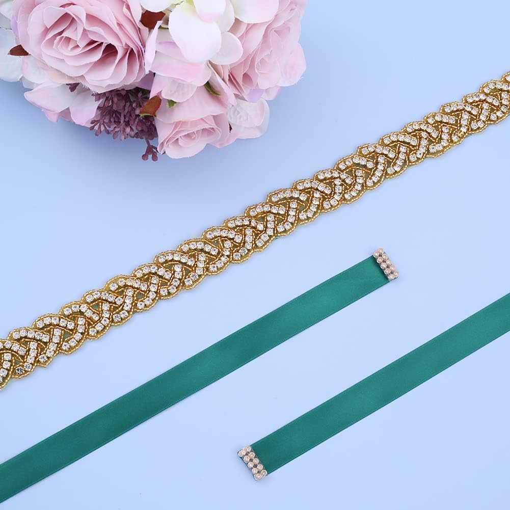 Crystal Wedding Sash Belt with Rhinestone Bridal Belt Handmade Bridesmaid Belts for Dress - Image 7