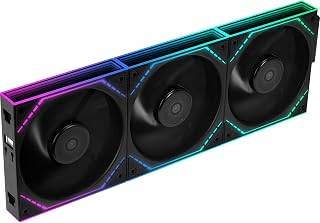 Thermalright TL-M12QR 120mm Reverse Case Fans, 1500RPM, 47.6CFM, 3-Pack | Reverse Airflow, Daisy Chain PWM/ARGB, Infinity Mirror Lighting