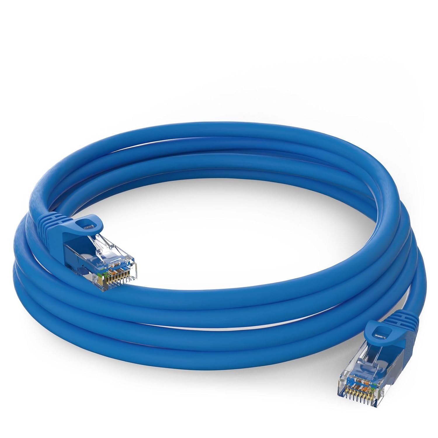 goobay 68360 CAT 5e Link Cable, U/UTP, Blue, 20 m Cable Length