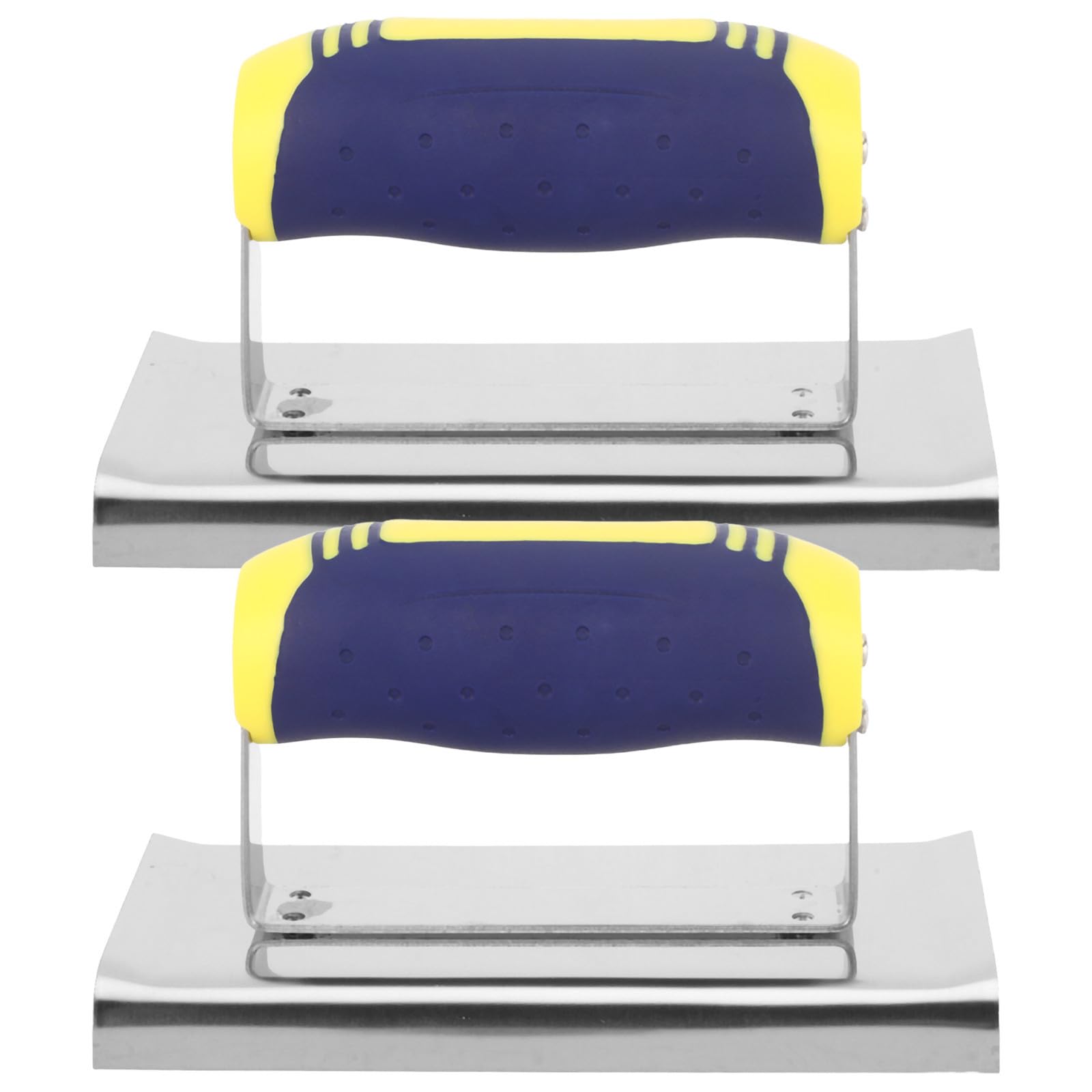 Espátula para enlucir paredes de yeso con mango ergonómico SHINEOFI de acero inoxidable 2 piezas