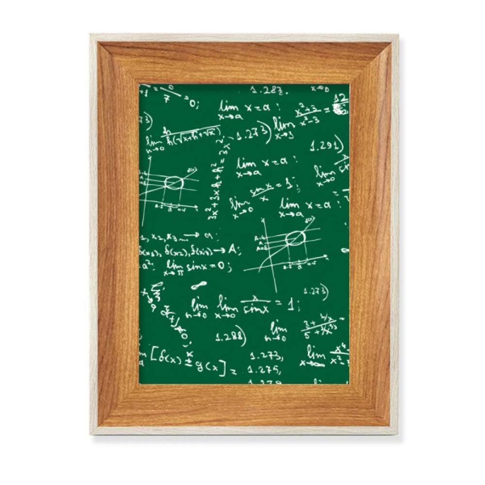 Cadre photo en bois de bureau vert formules mathématiques affichage tableau art peinture ensembles