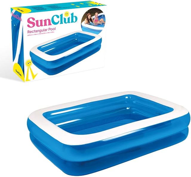 BENROSS Family Inflatable Rectangular Paddling Swimming Pool