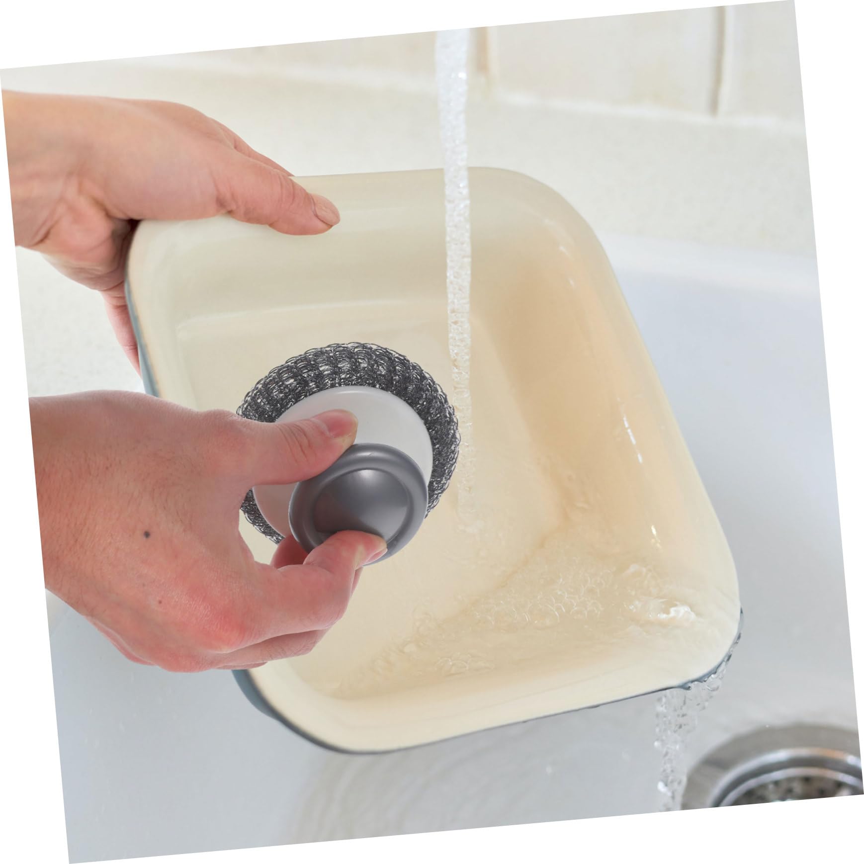 minkissy 2sets Dish Brush for Kitchen Sturdy Scrub Brush Ergonomic Handle Dish Scrubbers for 2pcs*2