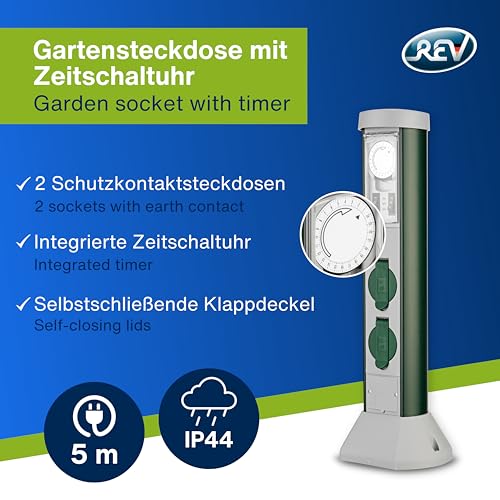 Zeitschaltuhr F&uuml;r Aussen Und Innen IP44 (Neu (gem&auml;ss Beschreibung)) In