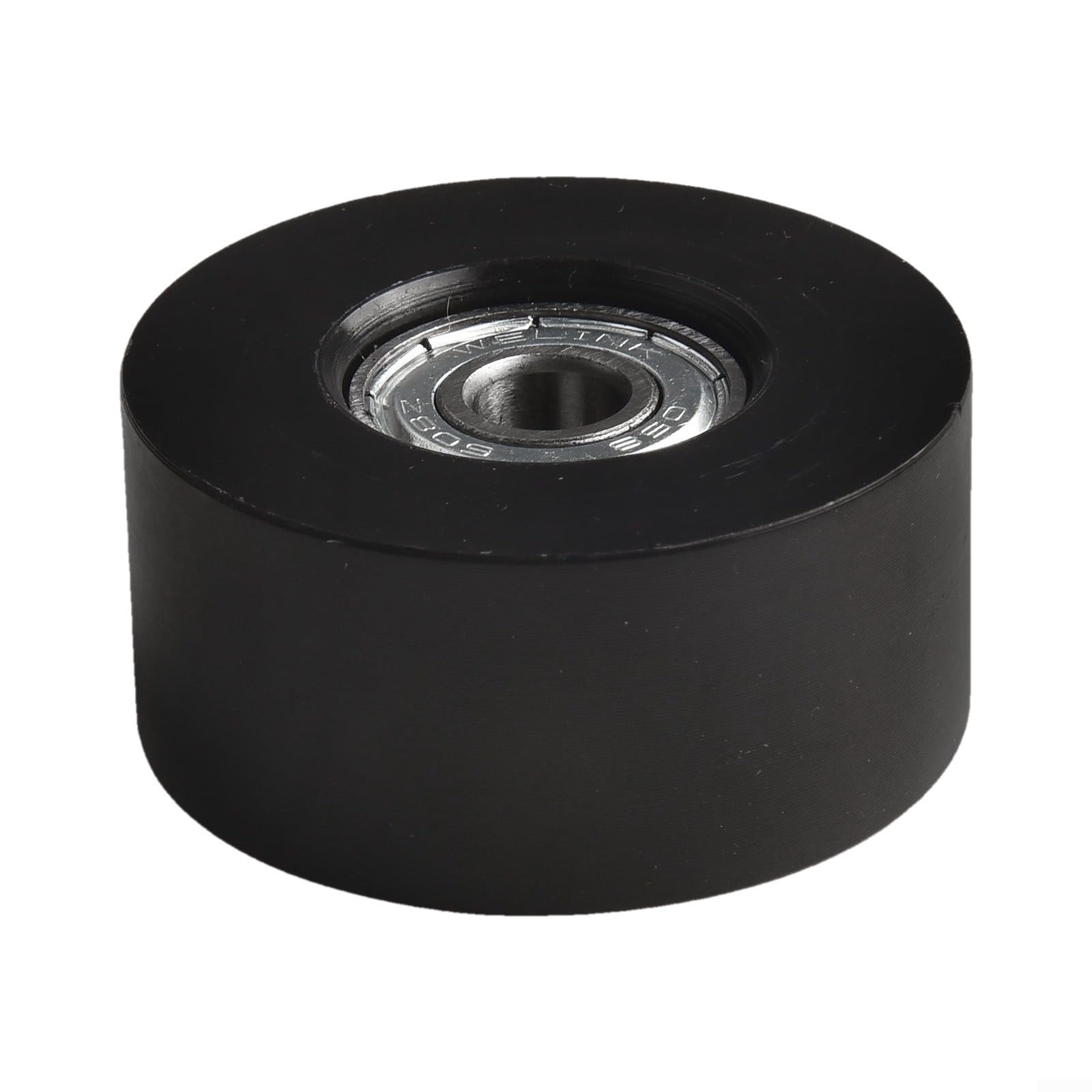 Lot de 4 roues de siège de rameur à eau en nylon et acier avec 45 mm de diamètre et trou intérieur de 8 mm de rechange pour une performance de glissement fluide Noir