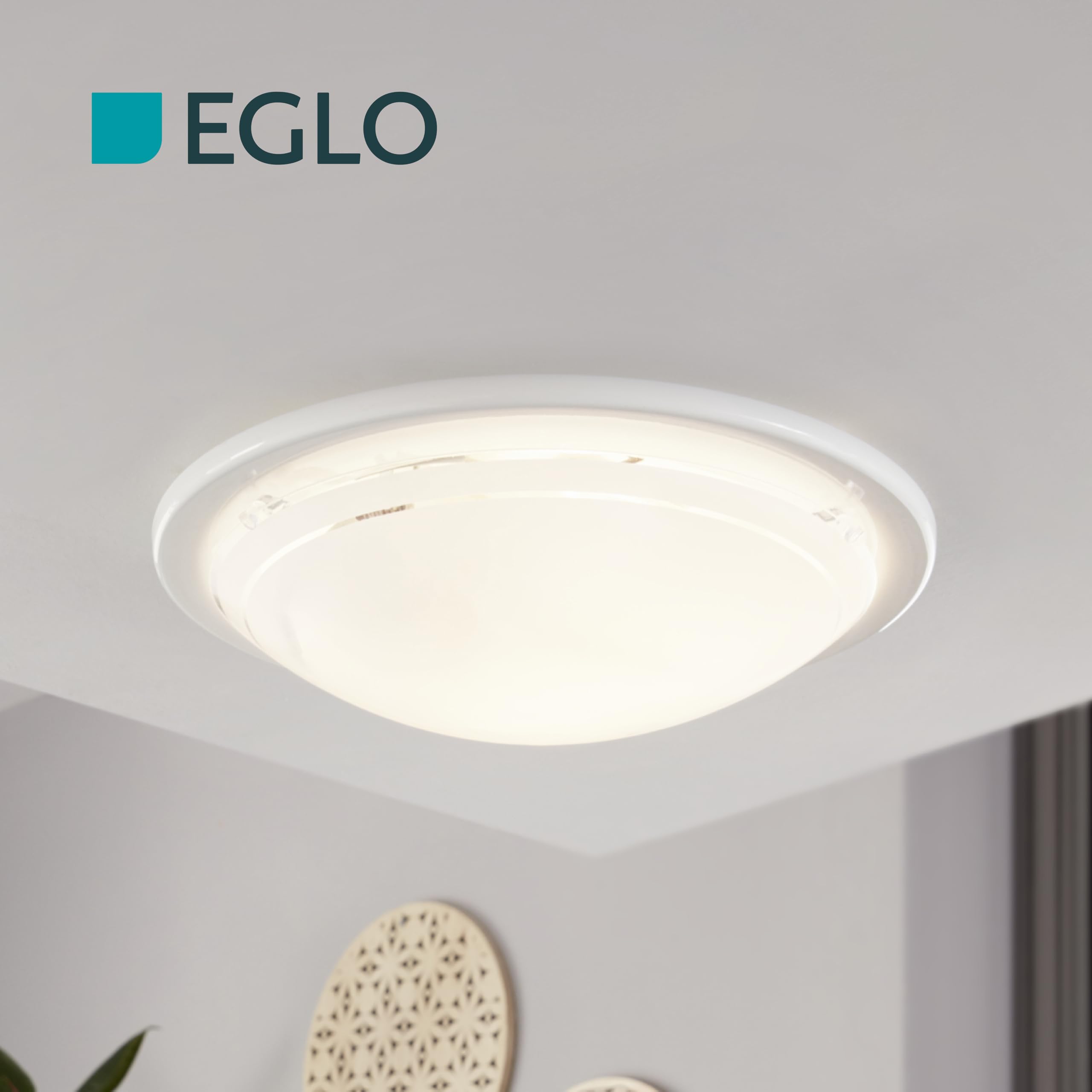EGLO LED Deckenleuchte Competa-ST – Dimmbar, 4 Lichtstufen, 77,5 Cm, Stahl/Kunststoff, 5000 Lumen