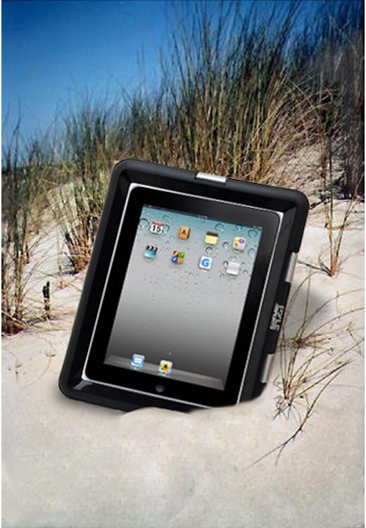Pyle Universal iPad Waterproof Case, Marine Water Resistant IPX8 Outdoor Rugged Heavy Duty Tough Durable Shockproof Dustproof Protective Case with Screen Protector and Headphone Jack (Black) - Image 7