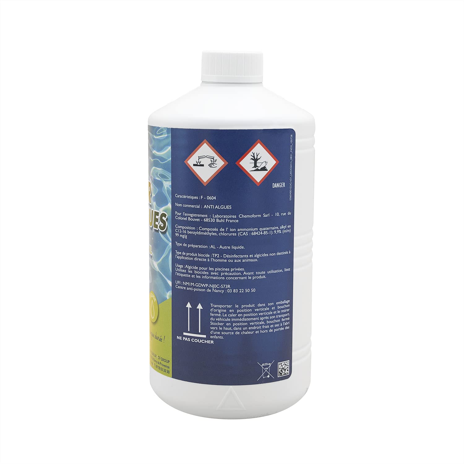 EDG by AQUALUX Super Anti-ALGUES CURATIF Liquide - 1L | Anti Algues Curatif - Action Choc + 10 Tests HPS OFFERTS 6 en 1