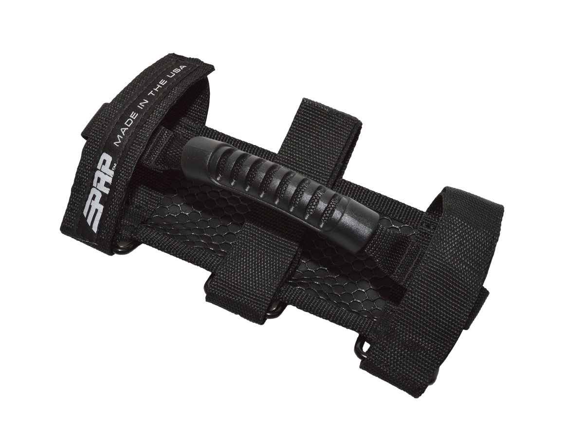 PRP Seats Black Holy Moly Hand Grip Grab Handles for Jeeps, Buggies, UTV, Easily Attaches to Roll Bars up to 3
