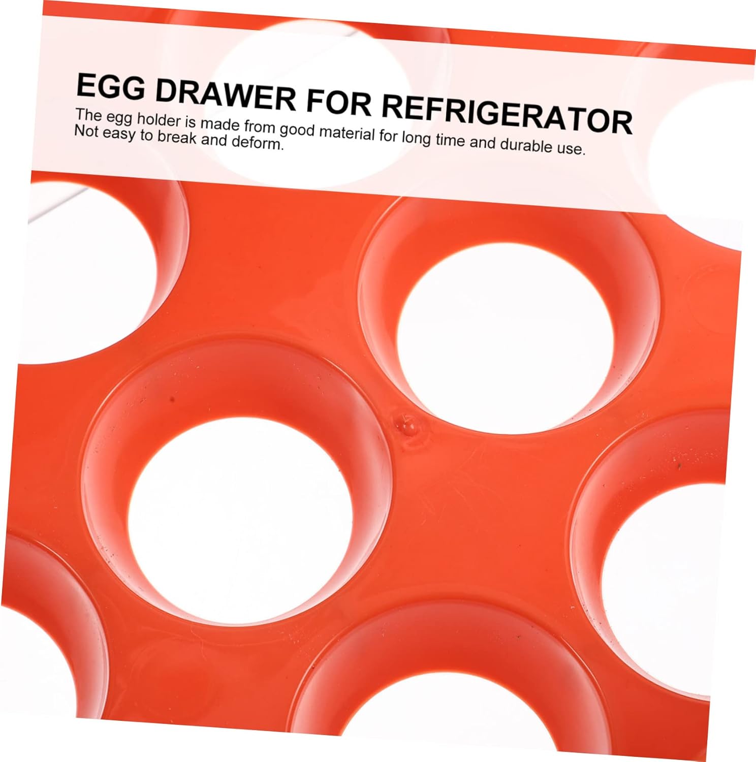 Drawer Egg Organizer Multi-Function 32-Compartment Refrigerator Egg Storage Box Portable Plastic Holder for Kitchen Wear-Resistant and Reusable