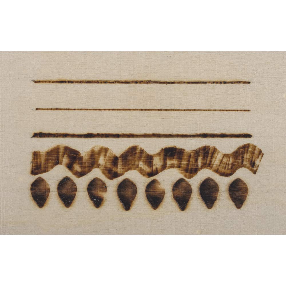 Rayher 89366000 Pirograbador de madera, cuero y corcho, Incluye estuche de madera, 5 puntas, soporte y pieza para practicar