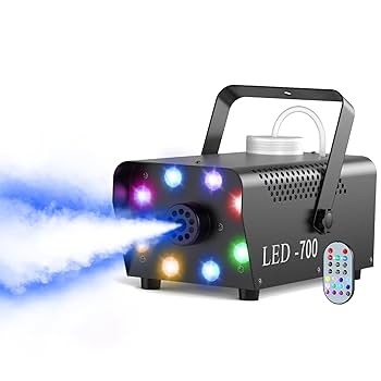 Amazon.co.jp: 8LED スモークマシン フォグマシン 700W 赤 緑 青