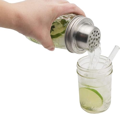 Miniatura 7 de W&P Mason - Tapa para coctelera con banda de acero inoxidable Mason Jar Lifestyle